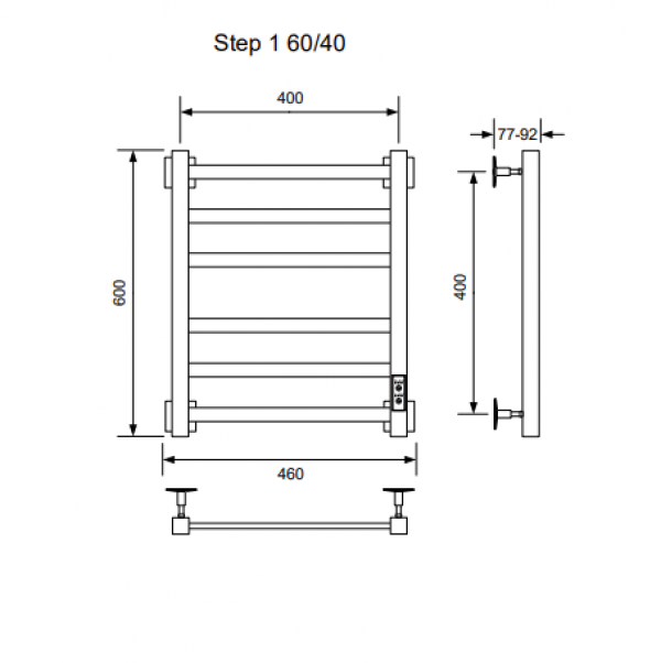 Полотенцесушитель STEP-1 U 60/40