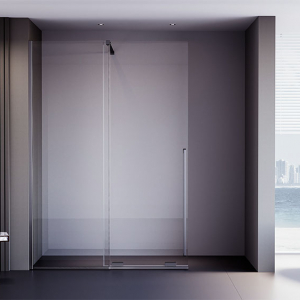 Душевая дверь Veconi Premium Trento PTDW-50GR, 1100x2000, брашированный графит, стекло прозрачное Ника